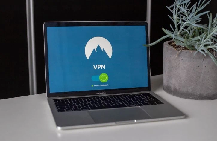 grey-and-black-laptop-showing-vpn